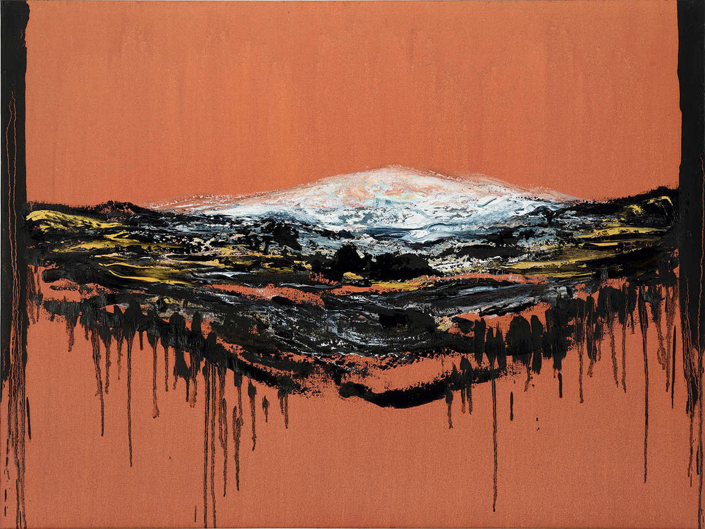 Maggi hambling edge 4 oil on canvas 2015 16 36x48inches