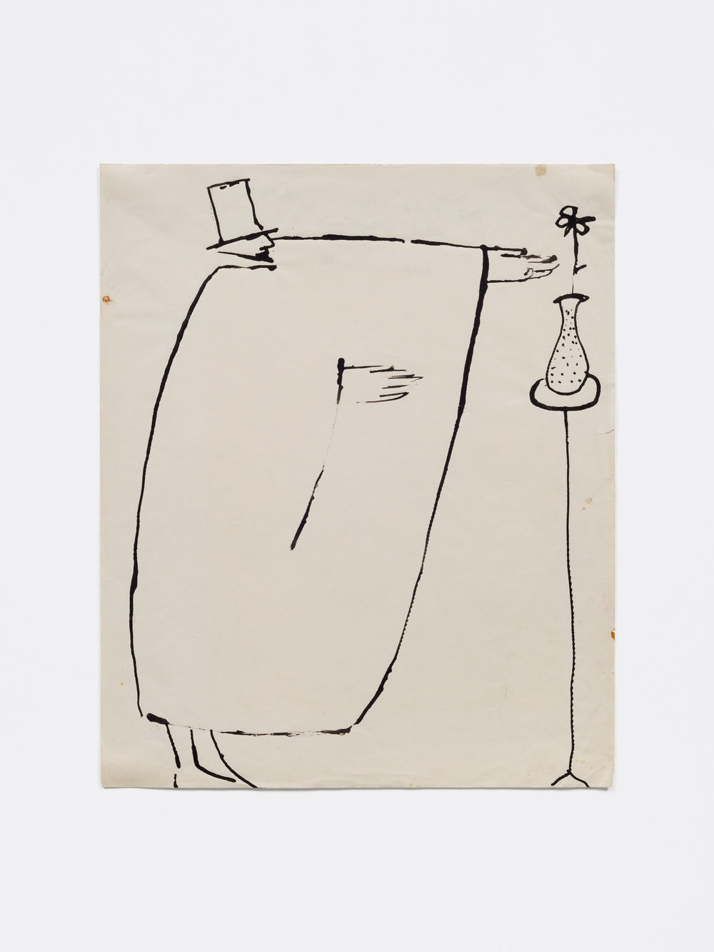 Grooms, the magician, 1955, ink on paper, 16 1 2 x 13 1 2 in., 41.9 x 34.3 cm, cnon 60.128 pierre le hors