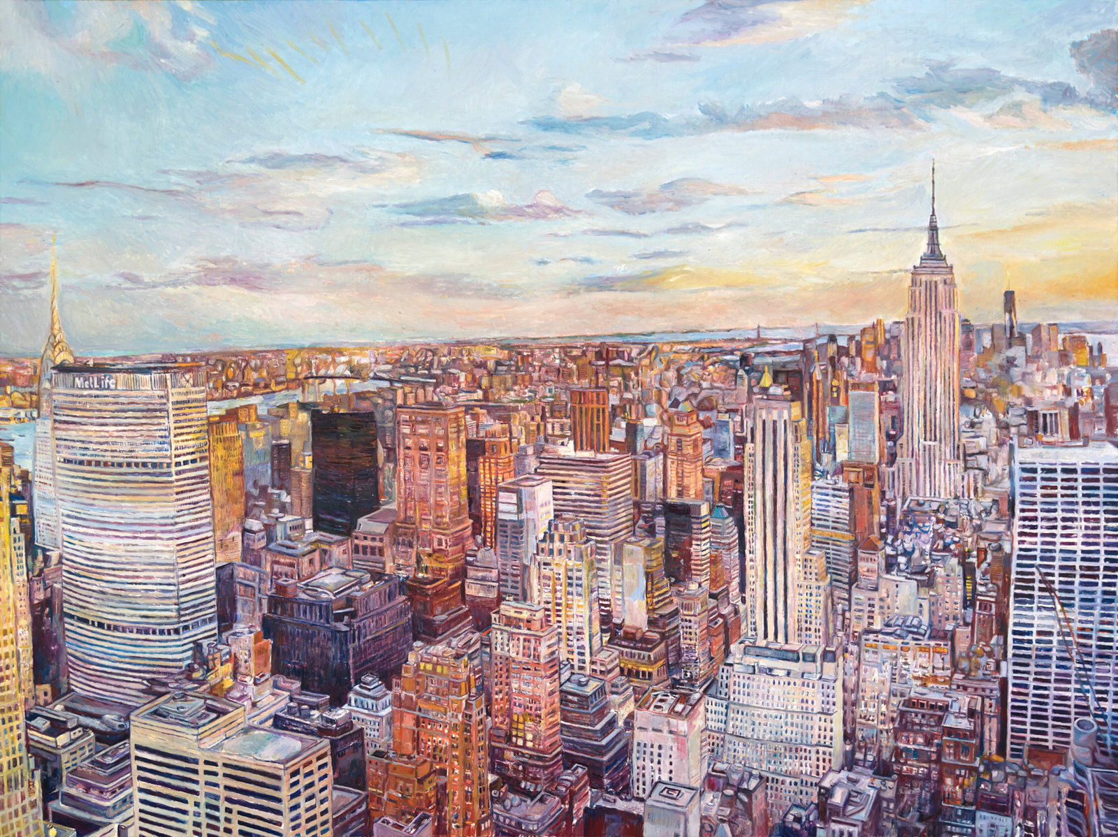 Mayerson, view from the rock, 2018, oil on linen, 52 x 70 in., 132.1 x 177.8 cm, cnon 60.613