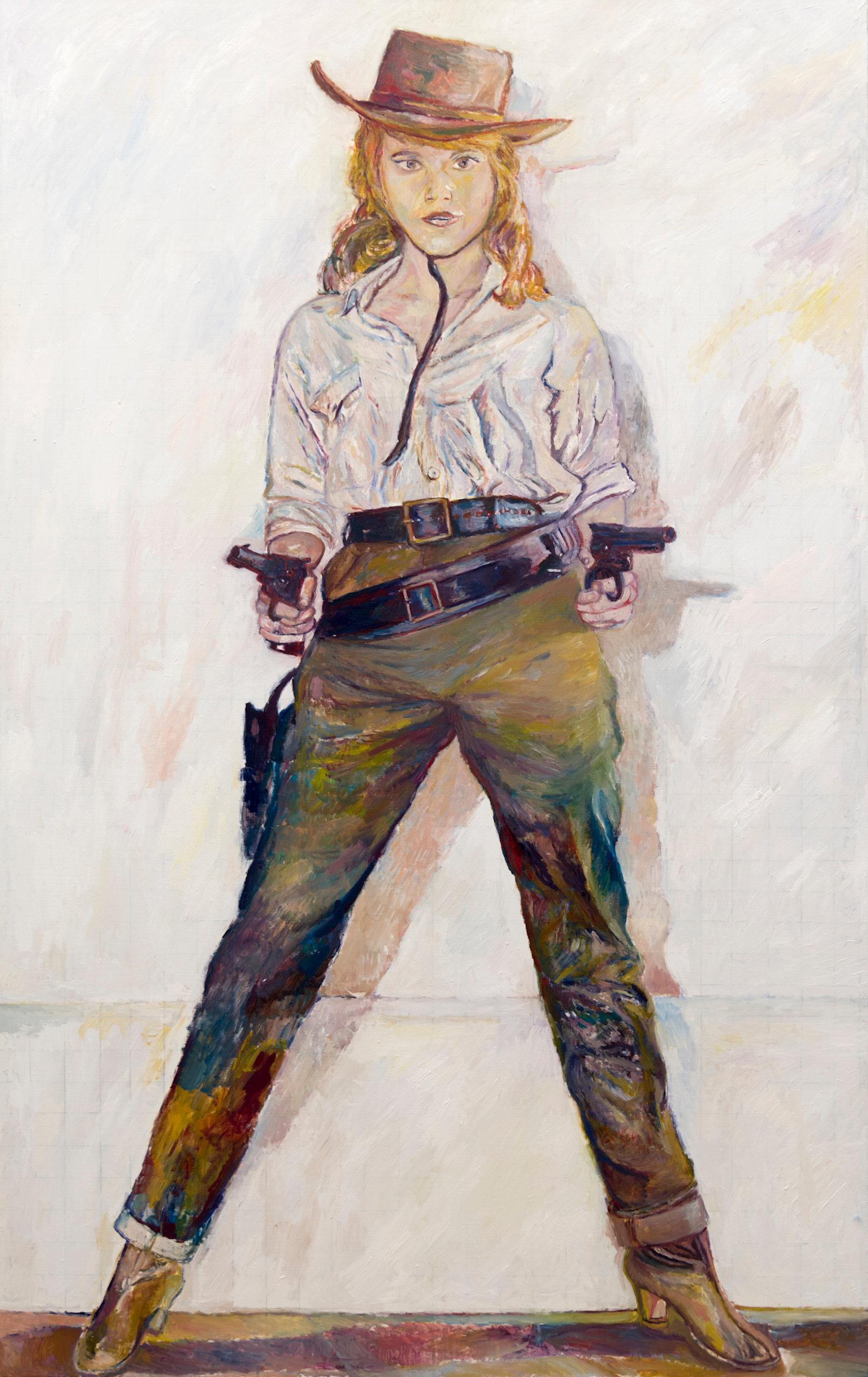 Mayerson, jane fonda as cat ballou, 2018, oil on linen, 63 x 43 in., 160 x 109.2 cm, cnon 60.614