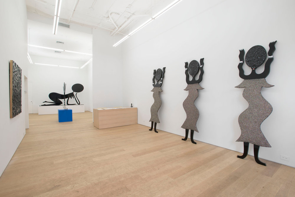 Devin troy strother, i just landed in rome, 2013, marlborough broome street, installation view 1