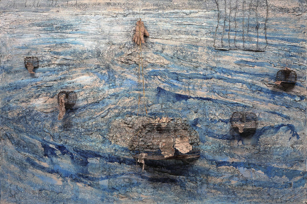 Kiefer, ich halte alle indien in meinen handen, 2003, mixed media, 74.75 x 110.25 in. 190 x 280 cm