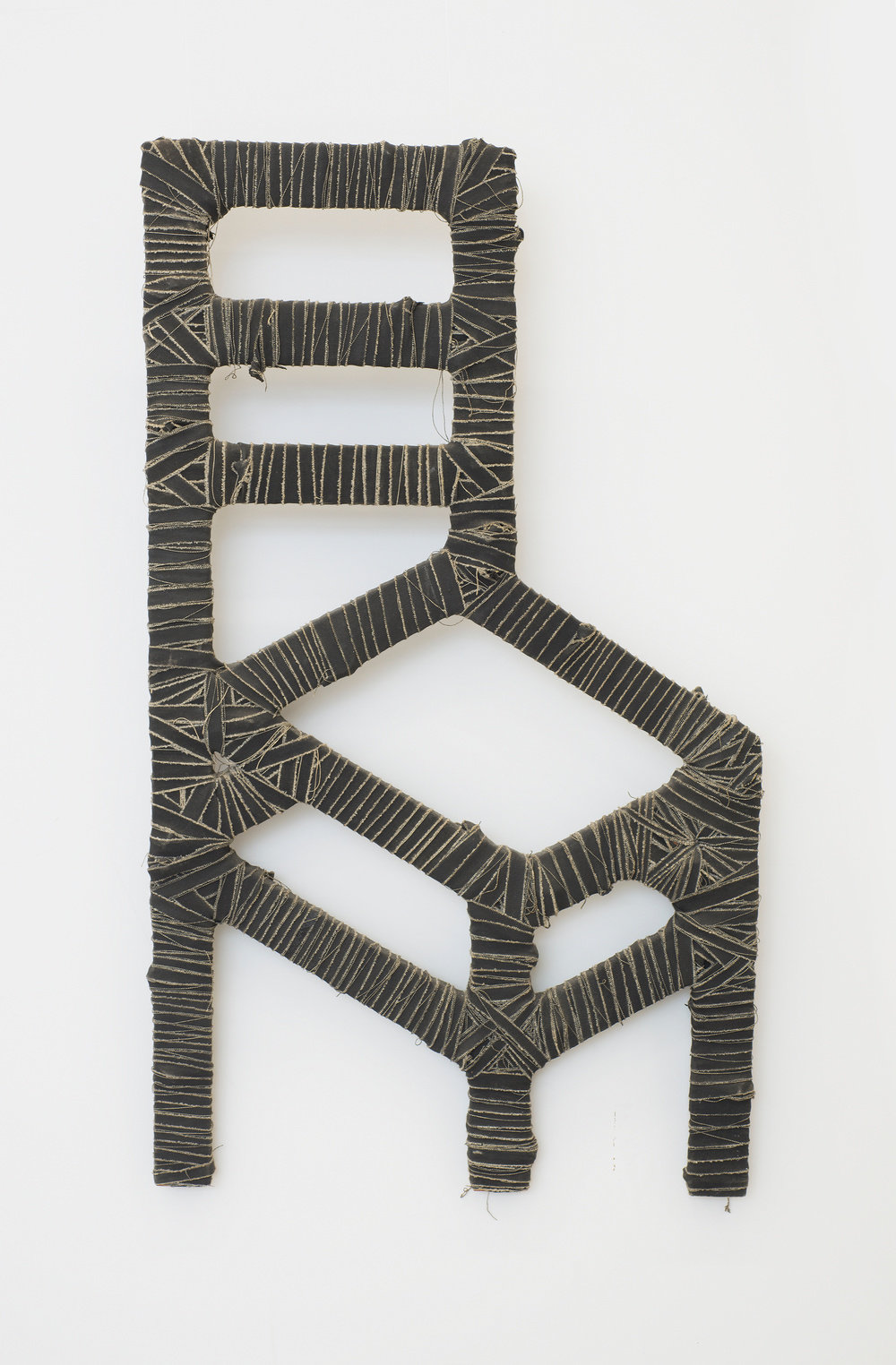 Phelan, ellen, untitled (chair), 1972, acrylic on canvas wrapped wood, 38.5 x 22.5 x .75 in. 97.8 x 57.2 x 1.9 cm cnx 6599 photo credit bill orcutt