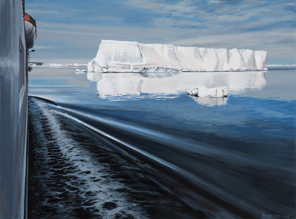 Estes, antarctica ii, 2013, oil on board, 16 3 4 x 22 3 4 in, non 53892