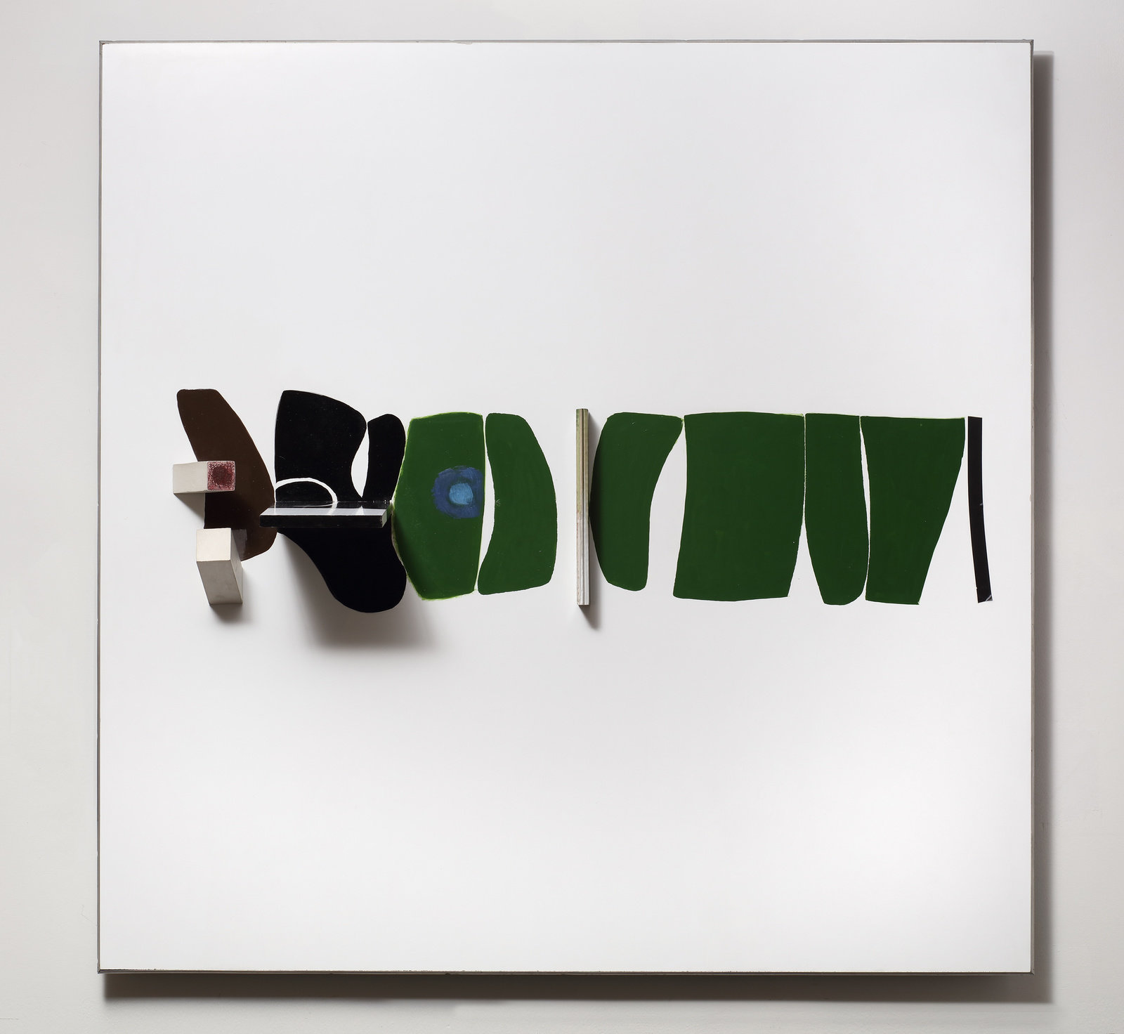 Pasmore, points of contact, green development, 1966, oil on plastic and wood, 48 3 8 x 48 3 8 x 10 3 4 in., 123 x 123 x 27.5 cm, 314120 (1)