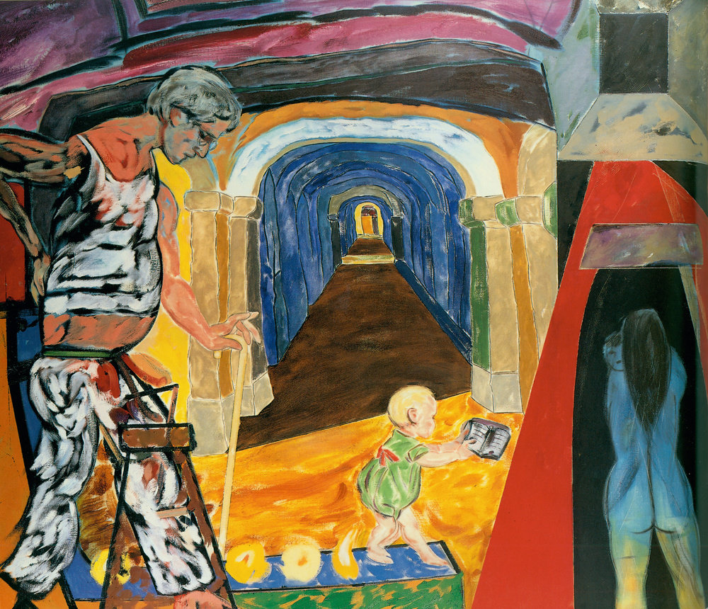 Kitaj, germania (the tunnel), 1985