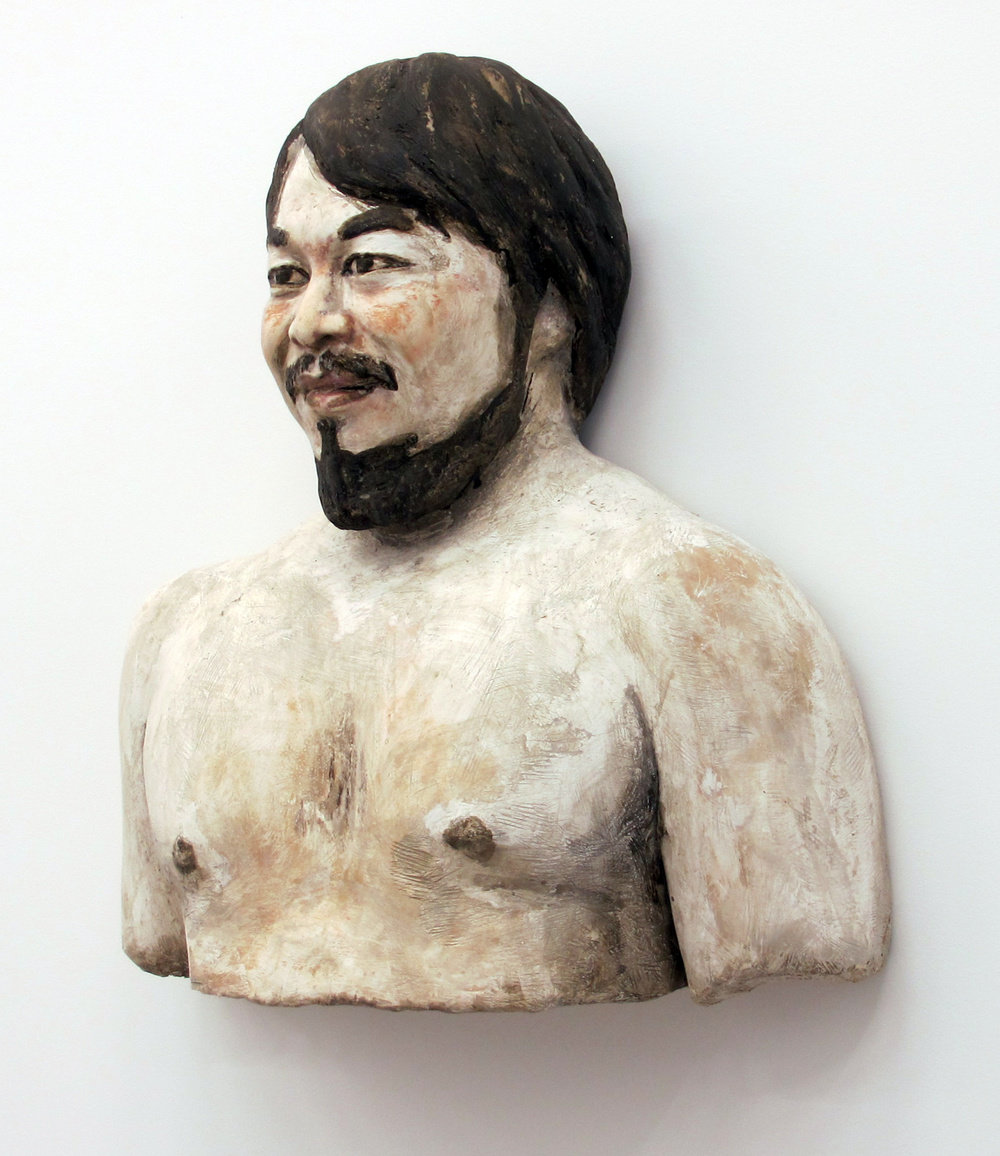 Ahearn, ai weiwei (installation view 3), 1993 2013, acrylic on plaster, 23 x 25 x 9 in. 58.5 x 63.5 x 23 cm
