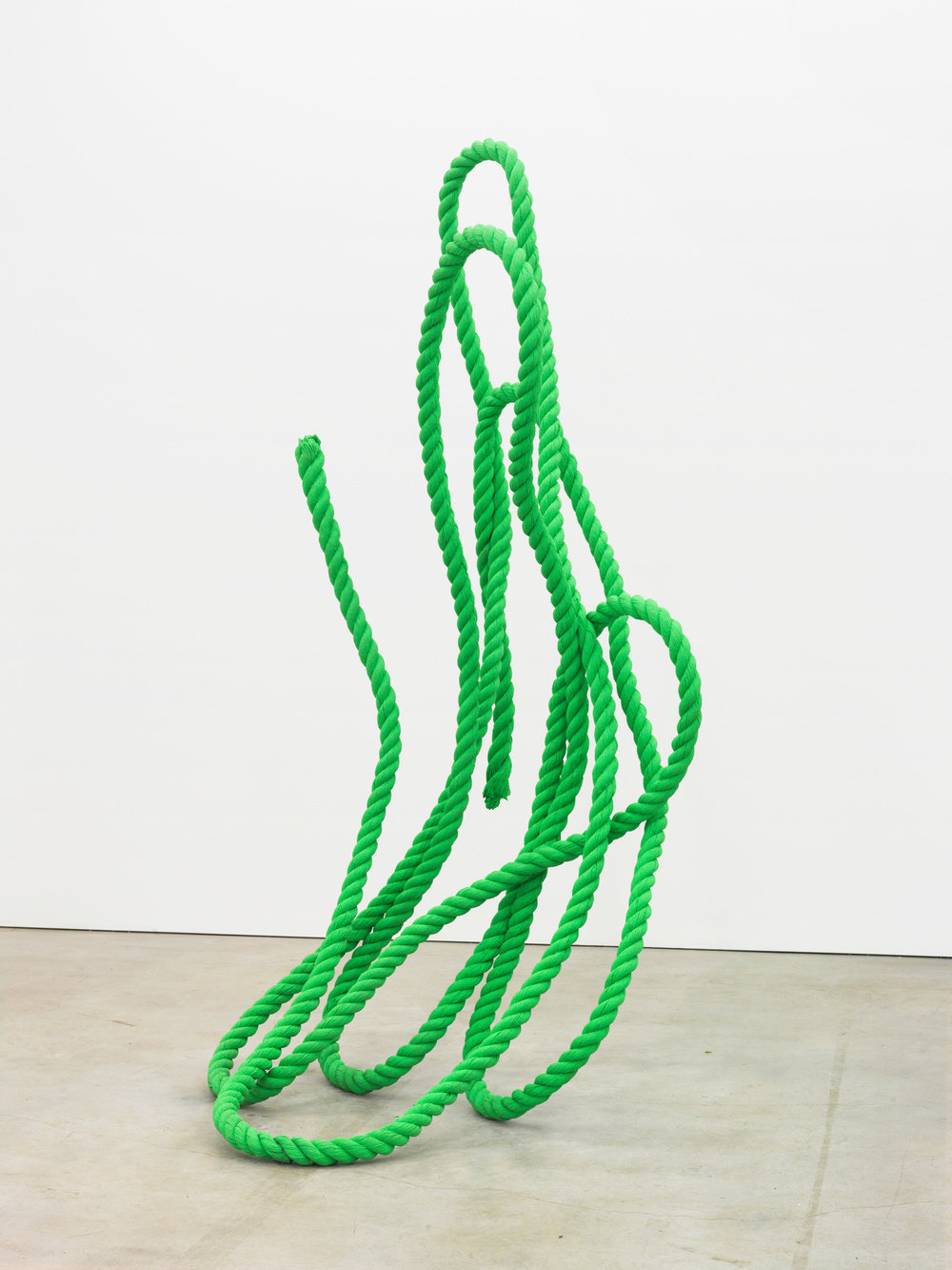 Matelli, untitled (view 2), 2015, silicone and stainless steel, 104 x 55 x 55 in. 264.16 x 139.7 x 139.7 cm cnon 56.760
