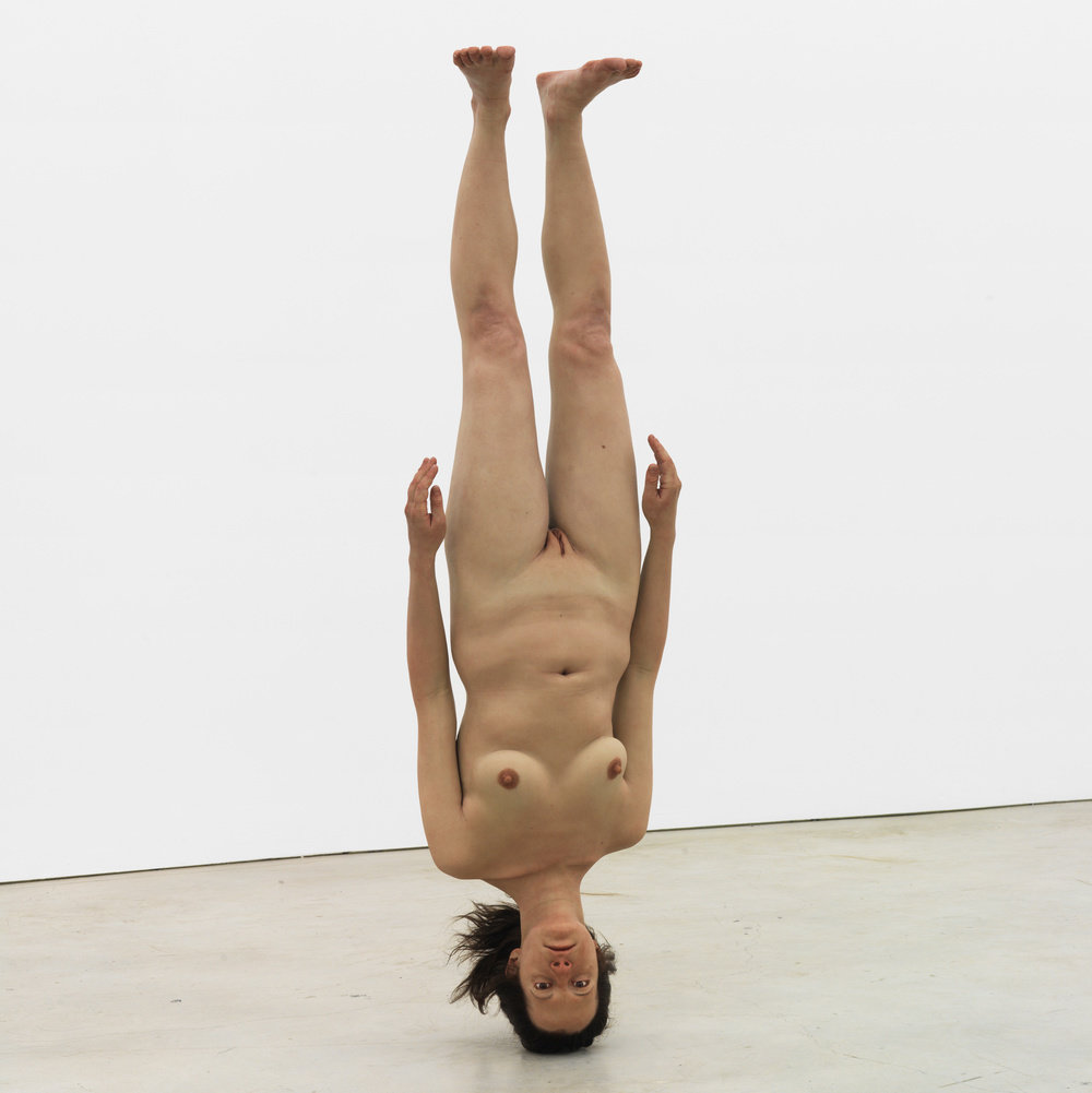 Matelli, figure 2 (view 1), 2015, silicone, steel, urethane, hair, 64 x 19 x 8 in. 162.56 x 48.26 x 20.32 cm cnon 56.773