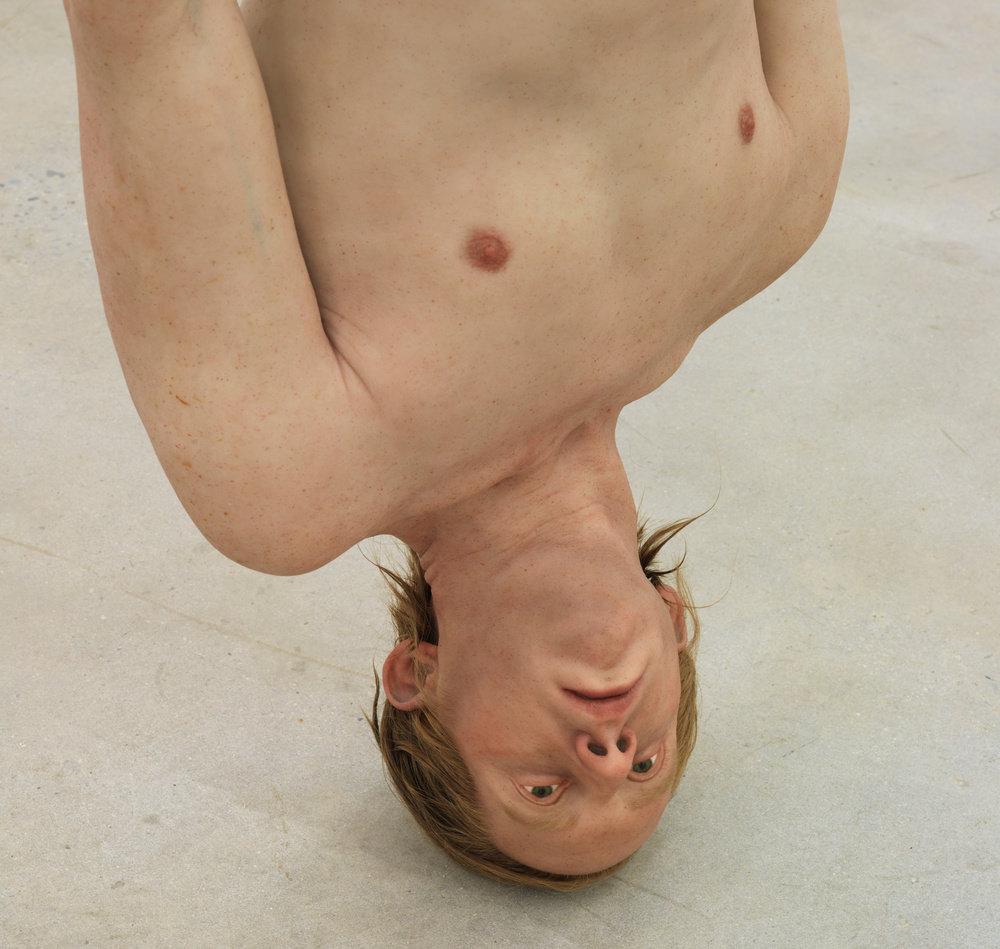 Matelli, figure 1 (detail 1), 2015, silicone, steel, urethane, hair, 67 x 18 x 8 in. 170.18 x 45.72 x 20.32 cm cnon 56.773