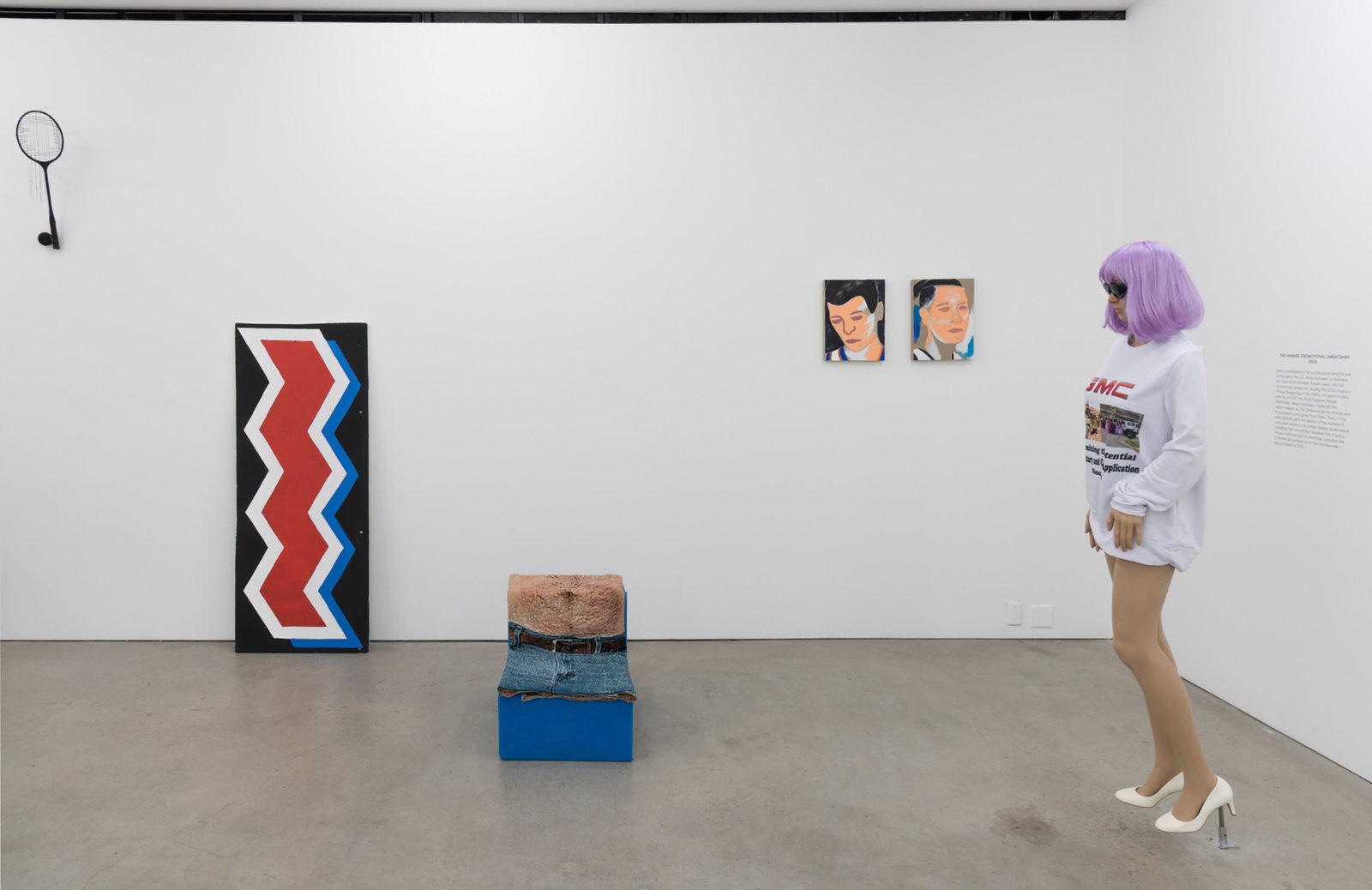 Burnt. group show curated by leo fitzpatrick. marlborough contemporary new york installation view 7