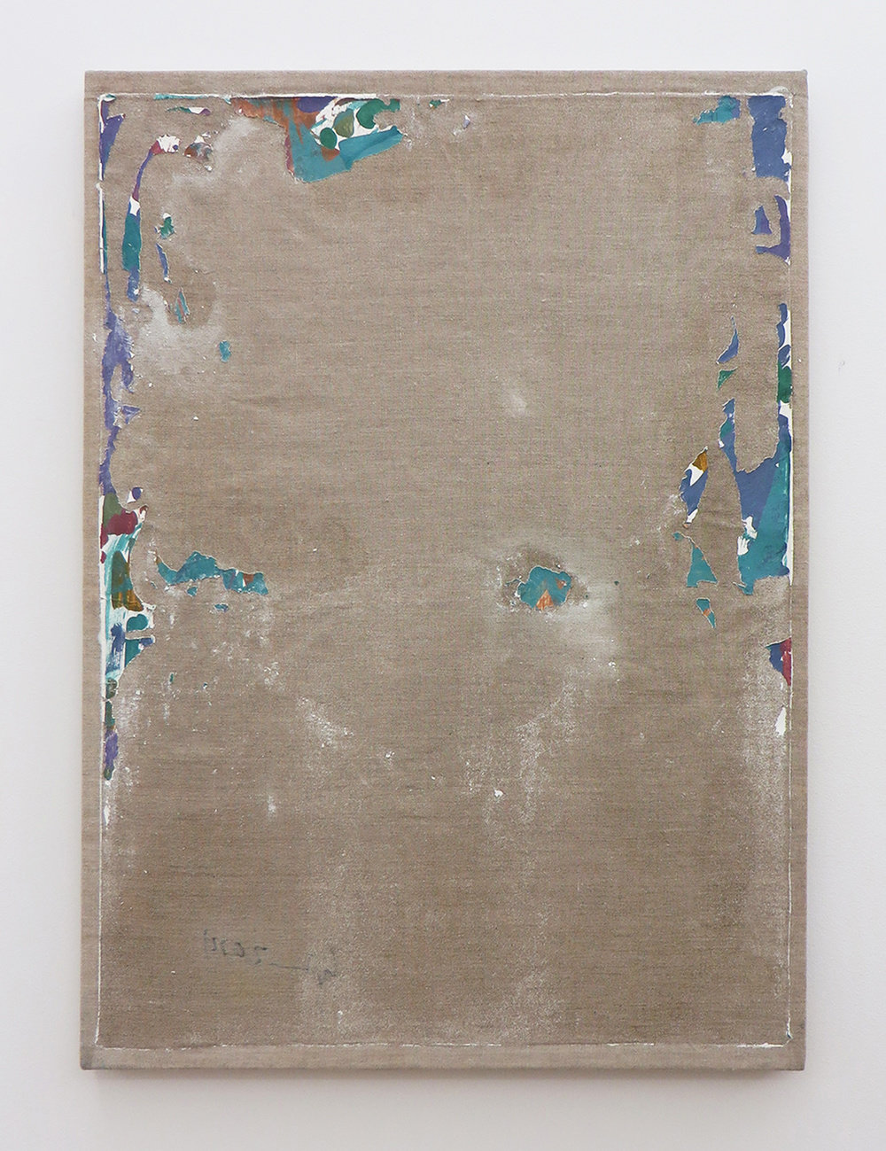 Ajemian, laundered painting (25x18) i, 2014, painting on linen, 25 x 18 in. 63.5 x 45.72 cm, cnon 54.719
