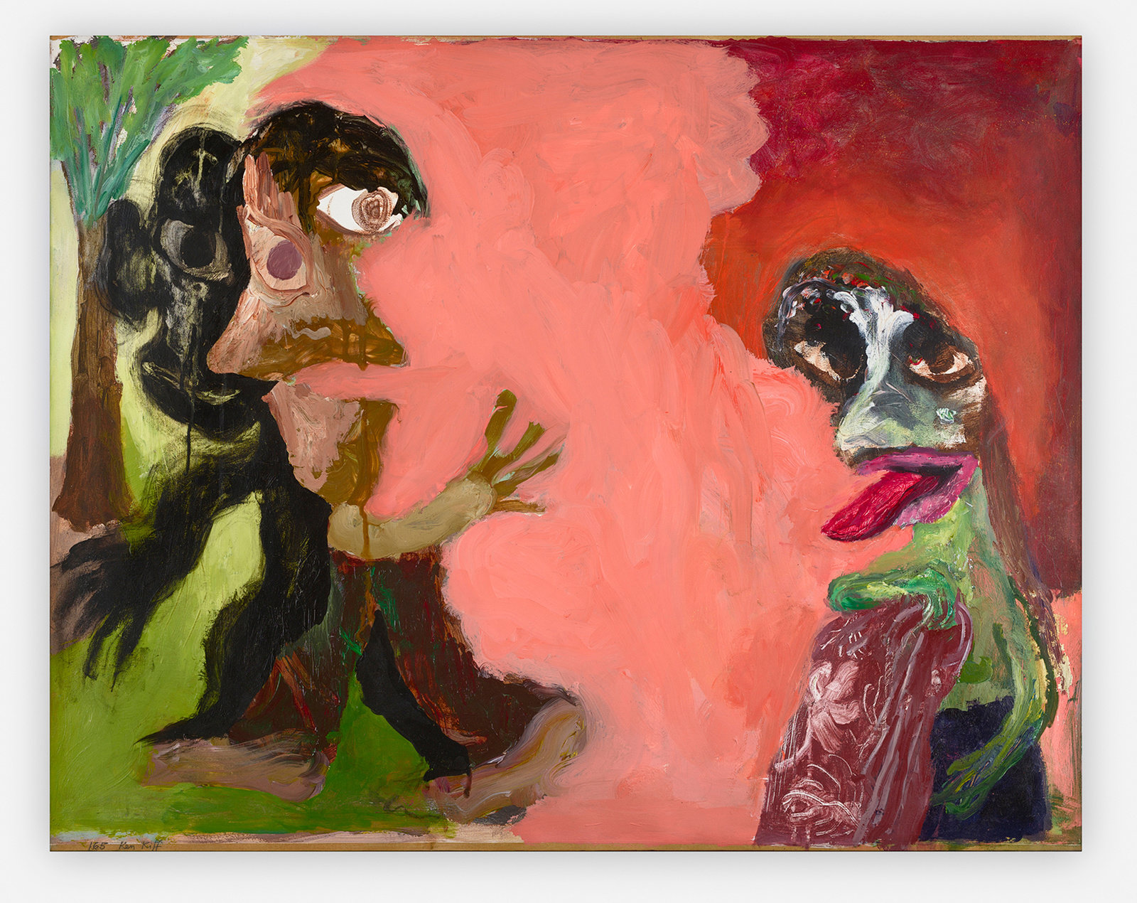 Kiff, (woman with) protruding tongue (sequence no. 165), 1982, acrylic on paper, 26 5 8 x 34 in., 67.5 x 86.5 cm, 306545