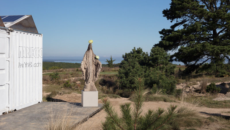 A Tony Matelli sculpture at The Bridge in 2017