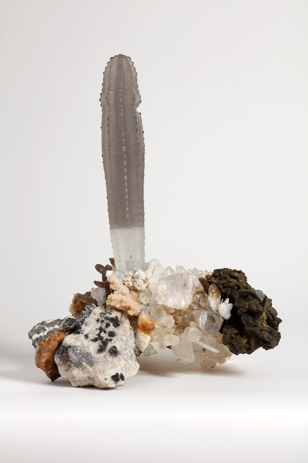 Freeman and lowe, four drops of daylight (view 2), 2019, cast resin, minerals, 15 3 4 x 12 1 4 x 9 7 8 in., 40 x 31 x 25 cm, 370498