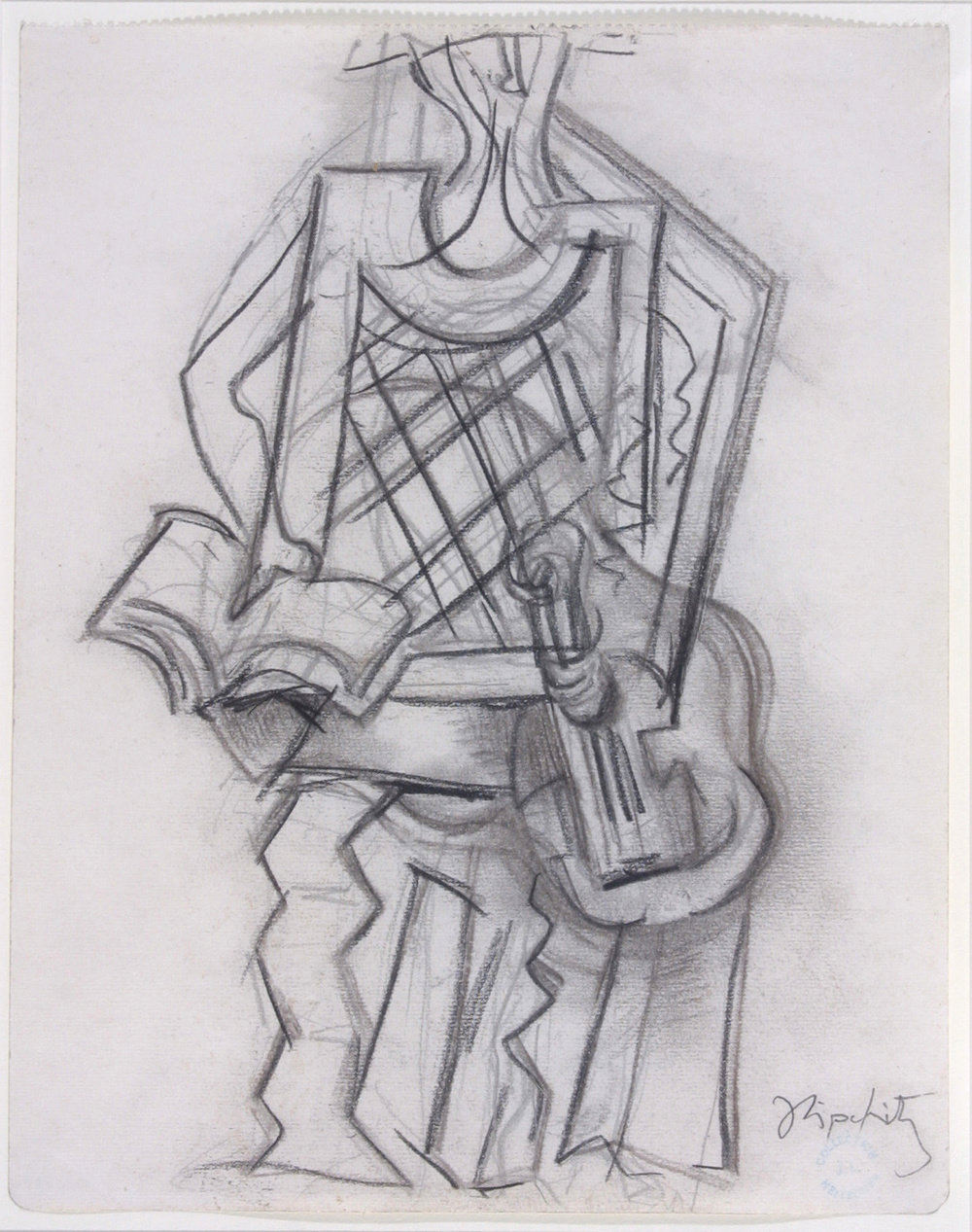 Study for a transparency (harlequin 1926), 1926, charcoal on paper, nos 47.010