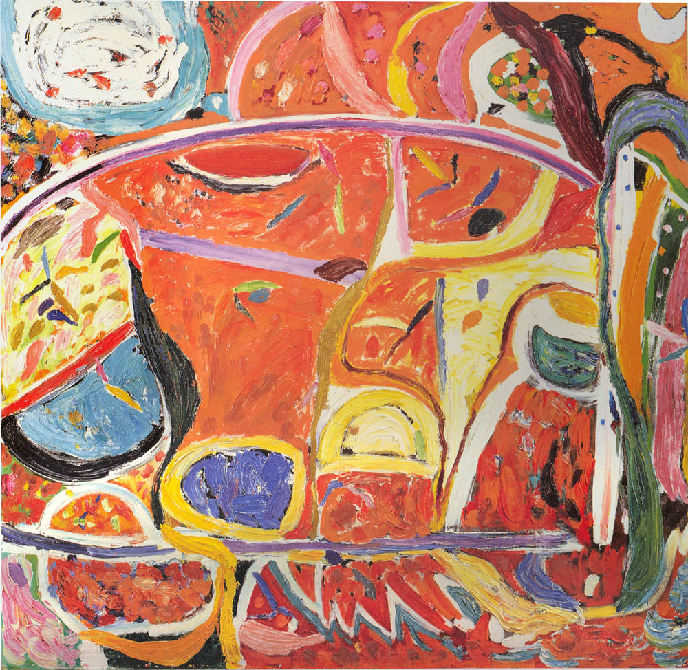 Ayres, a hazy shade of winter, 1998 99, oil on canvas, 96 x 96 in., 243.8 x 243.8 cm