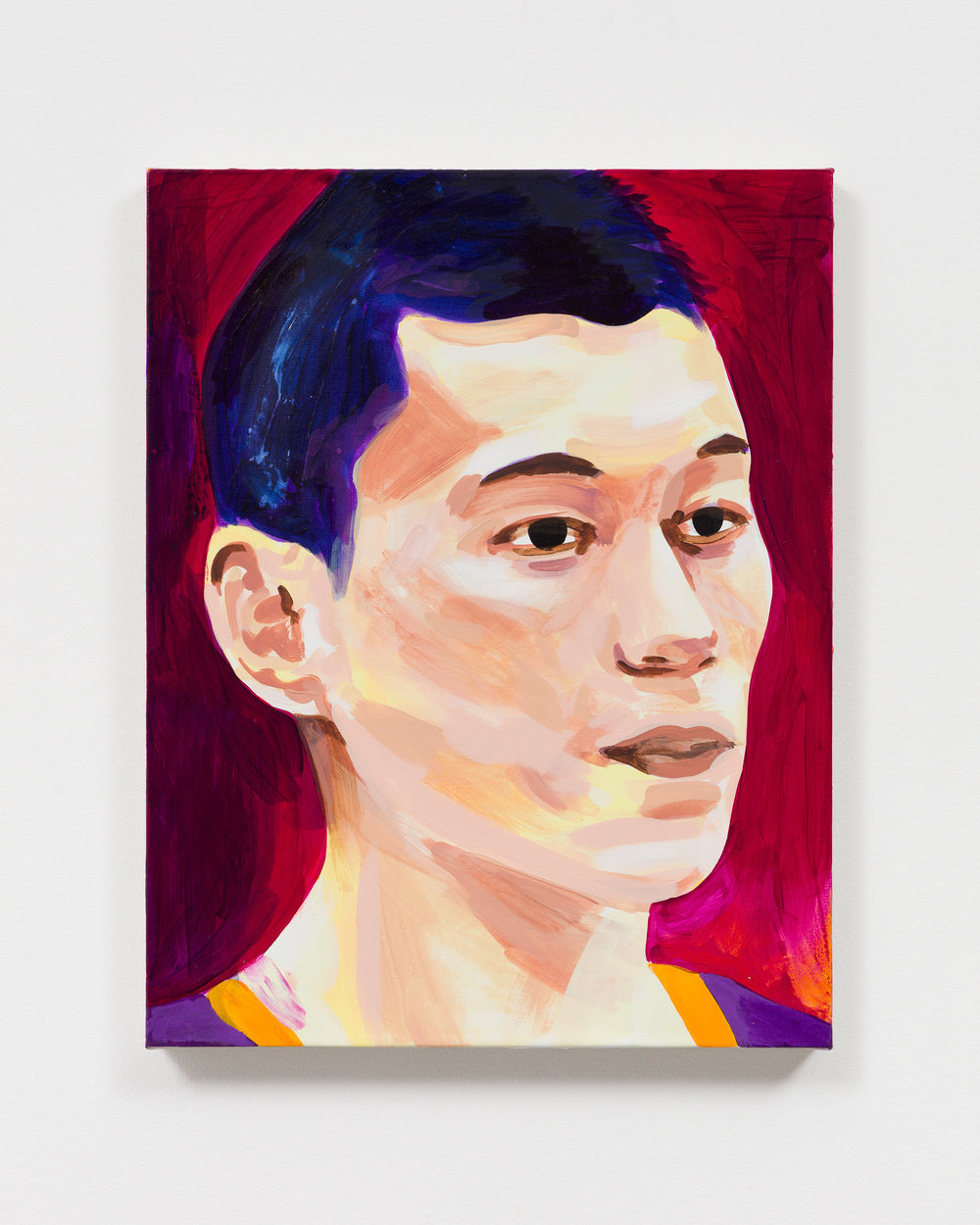 Kuo, lin (lakers) 1, 2020, acrylic on linen, 18 x 14 in., 45.7 x 35.6 cm, cnon 62.178 pierre le hors