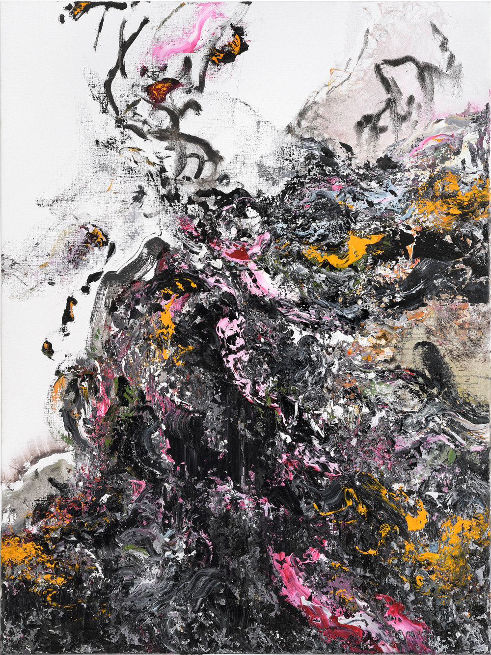 28 maggi hambling covid spring oil on canvas, 2020 48x36inches